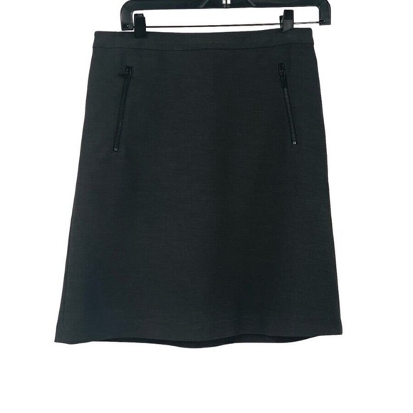 Halogen Nordstrom Women's Stretch Lined Pencil Skirt Charcoal Gray‎ Size 4 - Picture 1 of 6